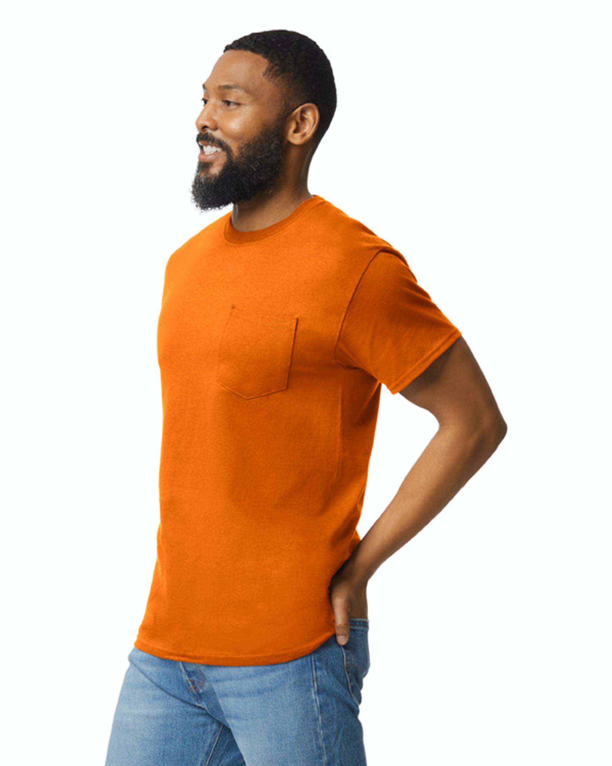 Unisex Ultra Cotton® Pocket T-Shirt - Safety Orange