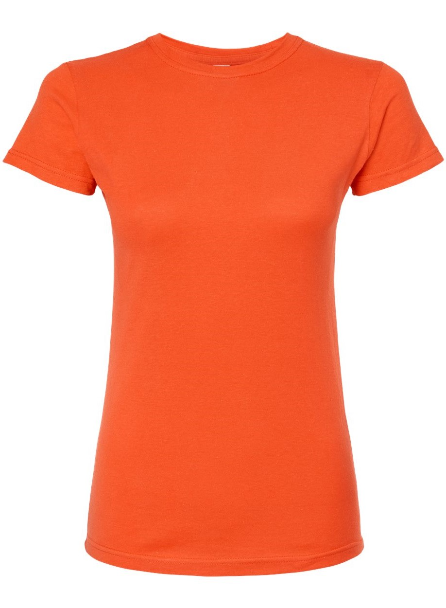 Women's Slim Fit Fine Jersey Tee - Orange