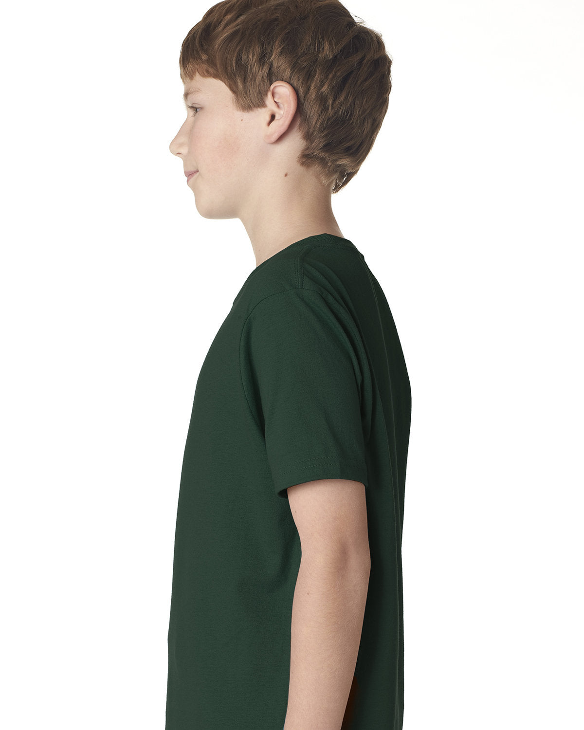 Youth Cotton Crew - Forest Green