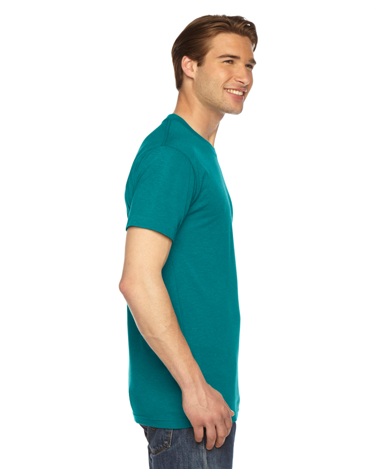 Unisex Triblend Short-Sleeve Track T-Shirt - Tri Evergreen