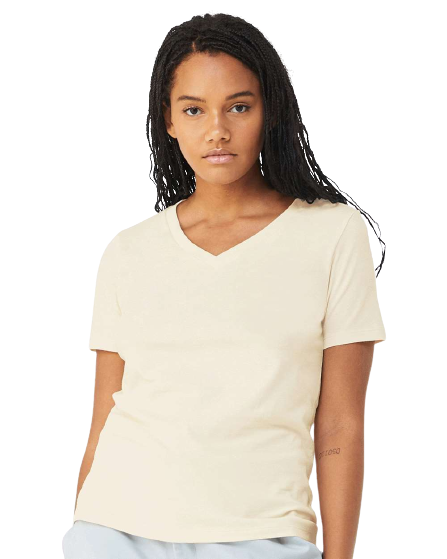 Women's Relaxed Jersey V-Neck T-Shirt - Natural