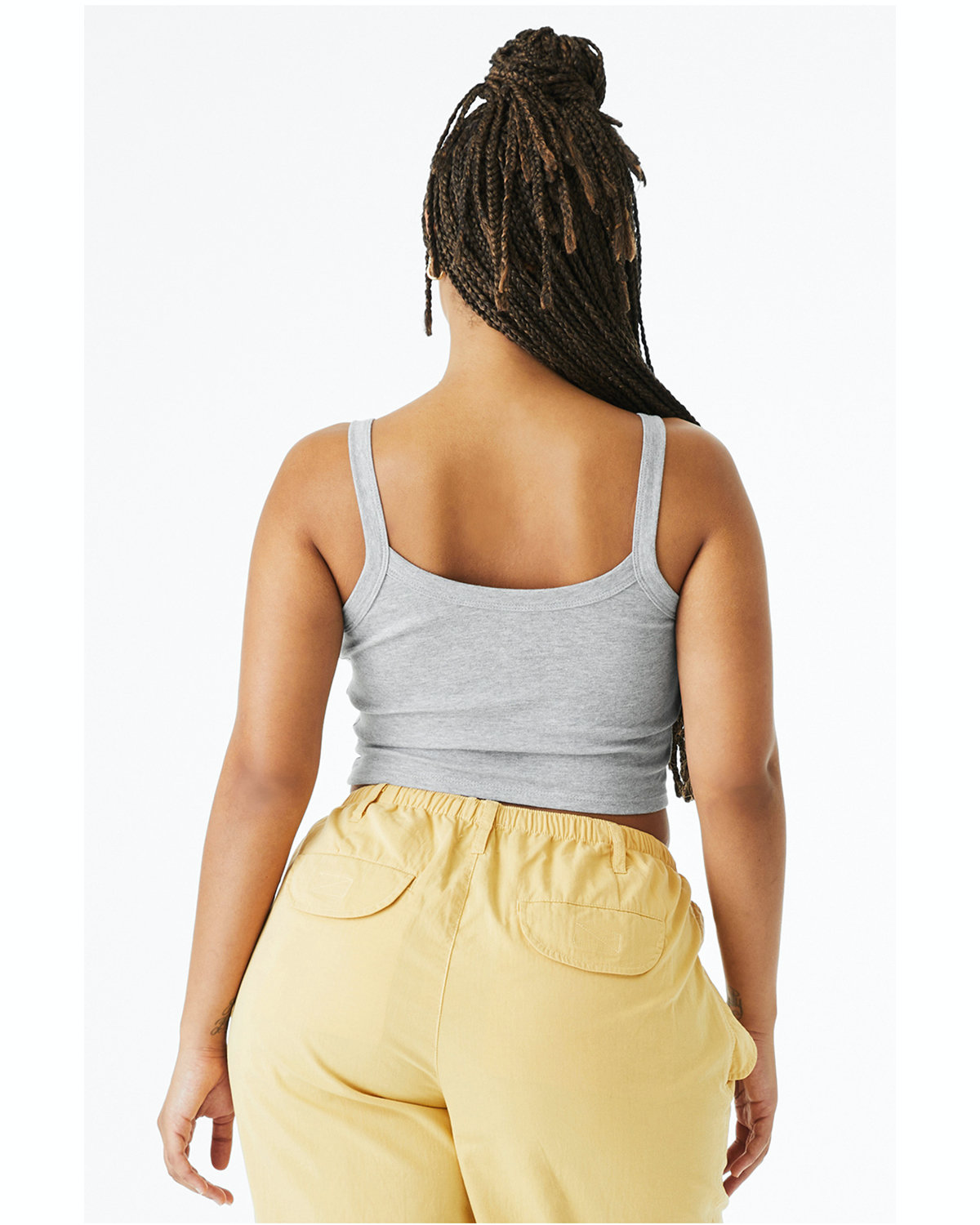 Women's Micro Ribbed Scoop Tank - Heather Athletic