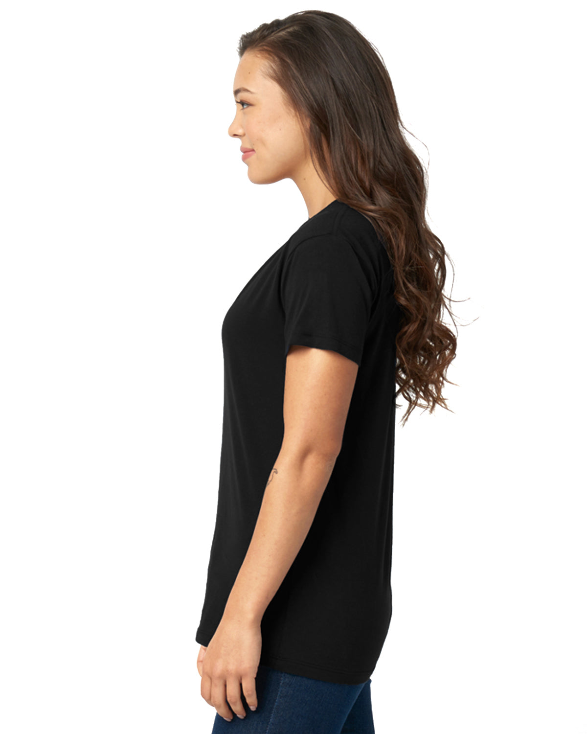Women's Relaxed V-Neck T-Shirt - Black