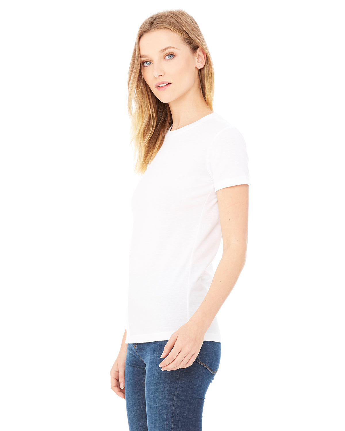 Women's Junior Fit Favorite T-Shirt - Solid White Blend