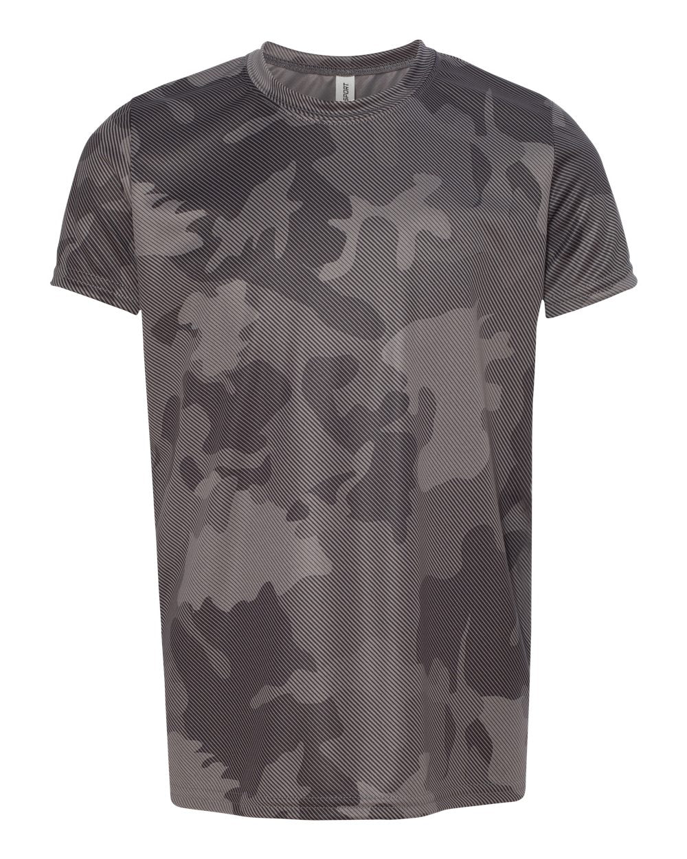 Youth Performance Short-Sleeve T-Shirt - Sport Graphite Laser Camo