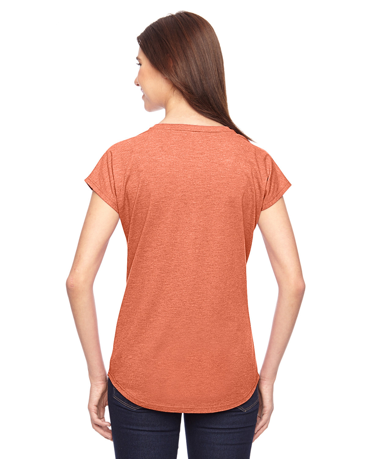 Women's Triblend V-Neck T-Shirt - Heather Bronze