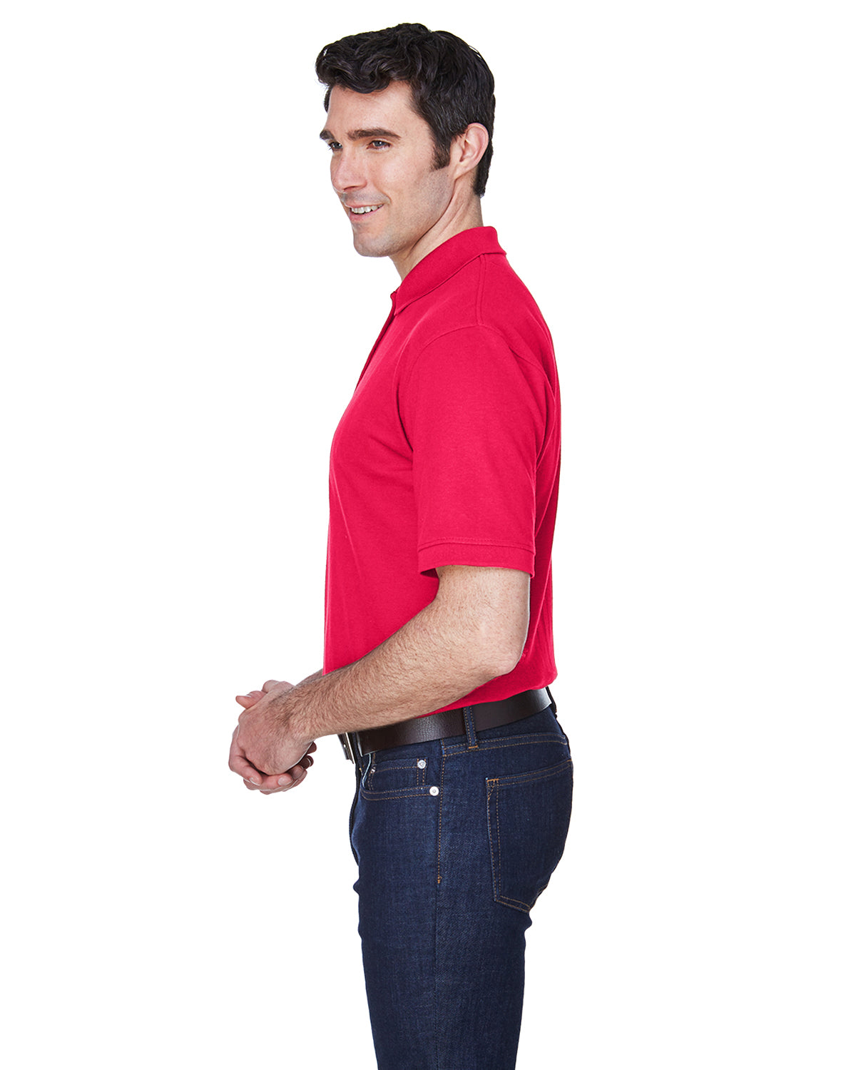 Men's Whisper Piqué Polo - Red