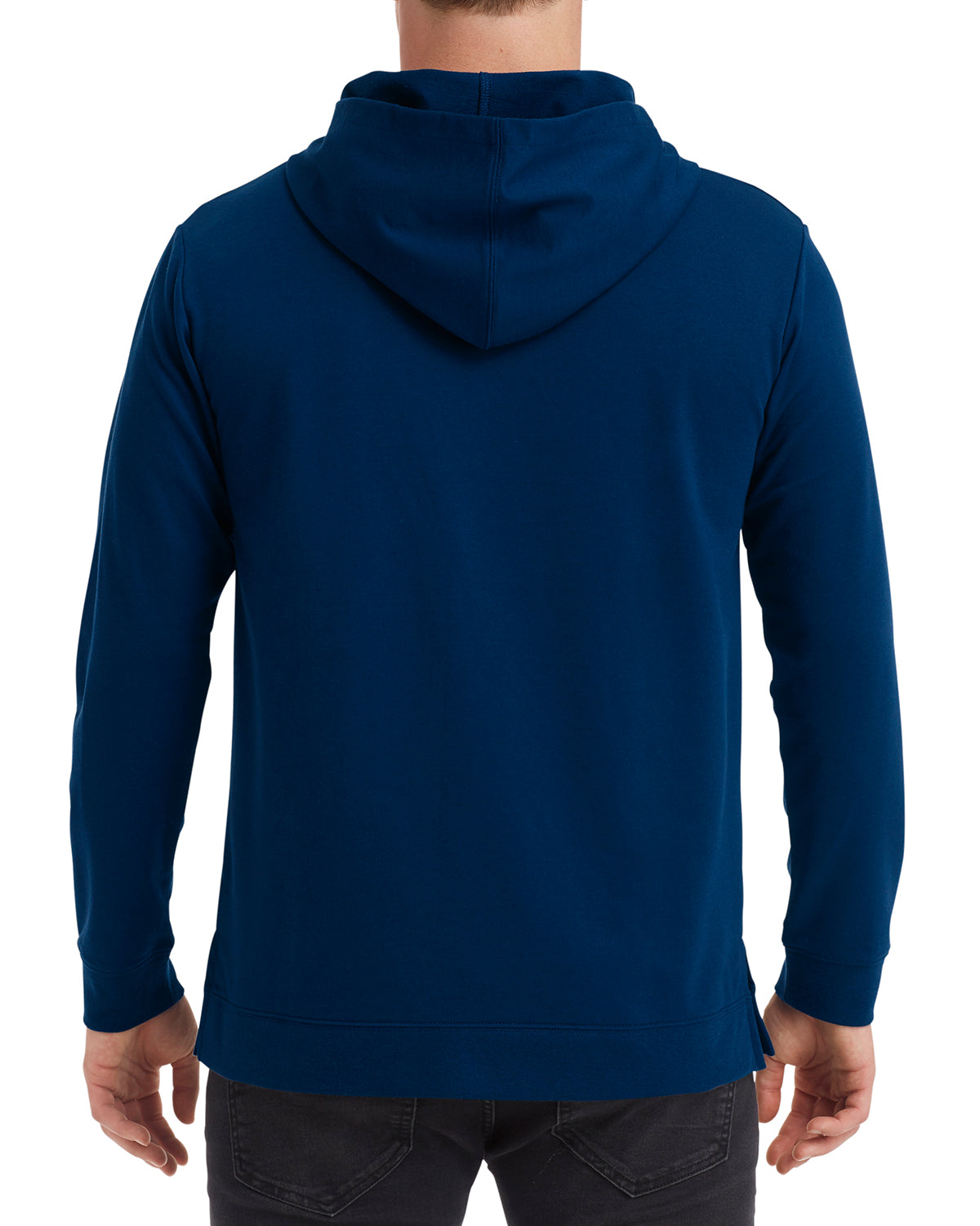Unisex Light Terry Hoodie - Navy
