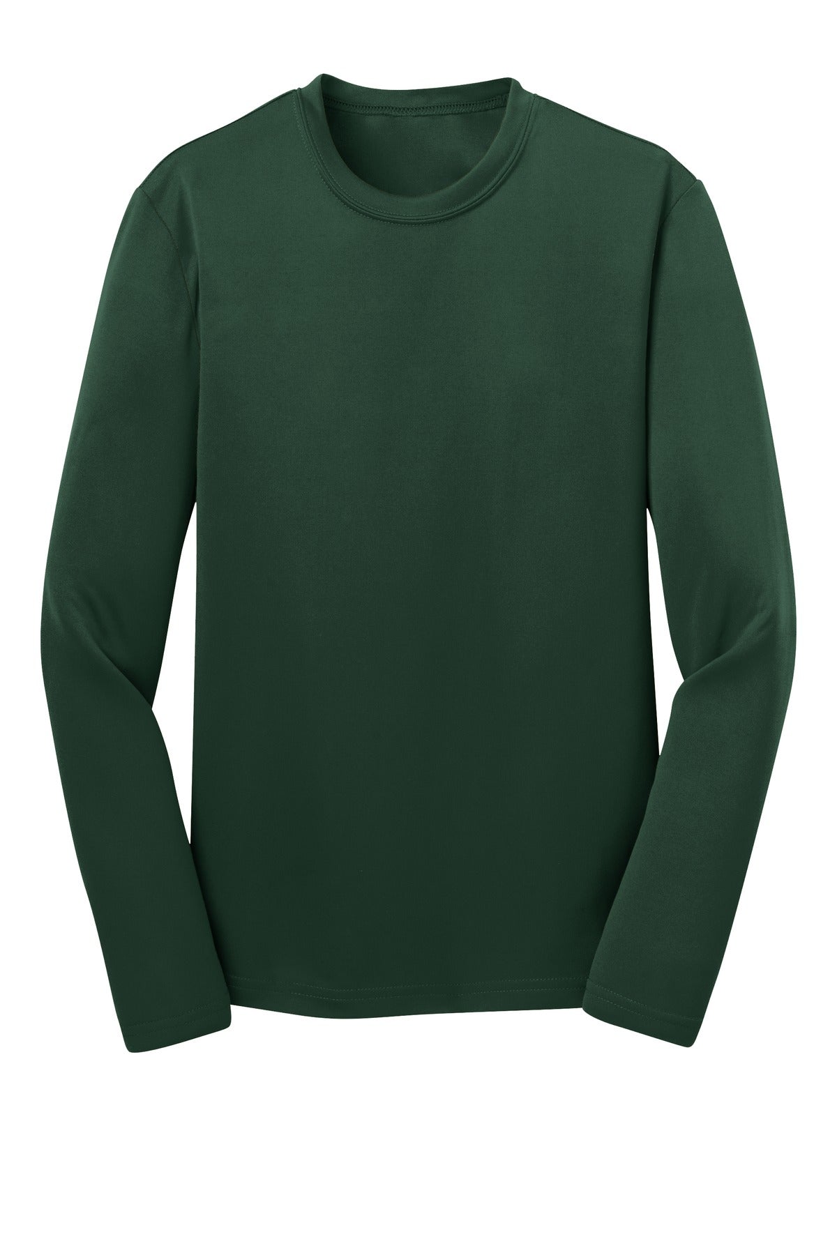 Youth Long Sleeve PosiCharge Competitor Tee - Forest Green