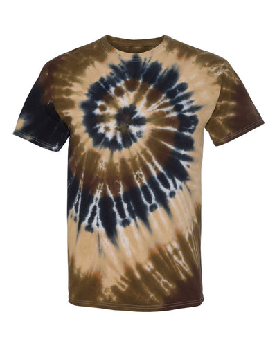 Unisex Multi-Color Spiral Short Sleeve T-Shirt - Woodland Spiral