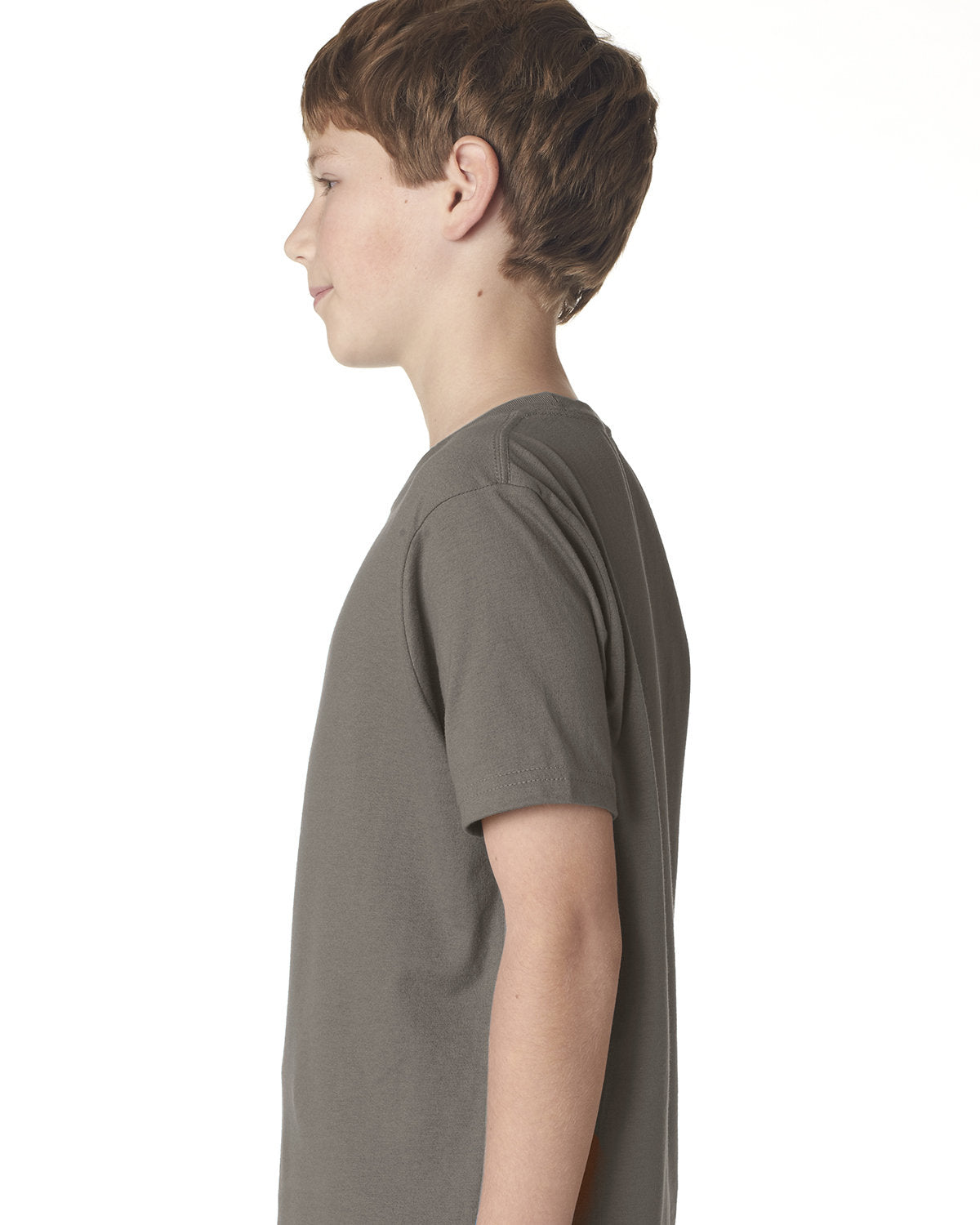 Youth Cotton Crew - Warm Gray