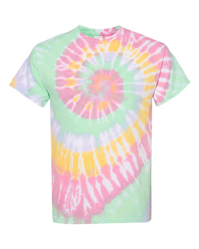Unisex Multi-Color Spiral Short Sleeve T-Shirt - Ribbon Candy