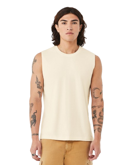 Unisex Jersey Muscle Tank - Natural