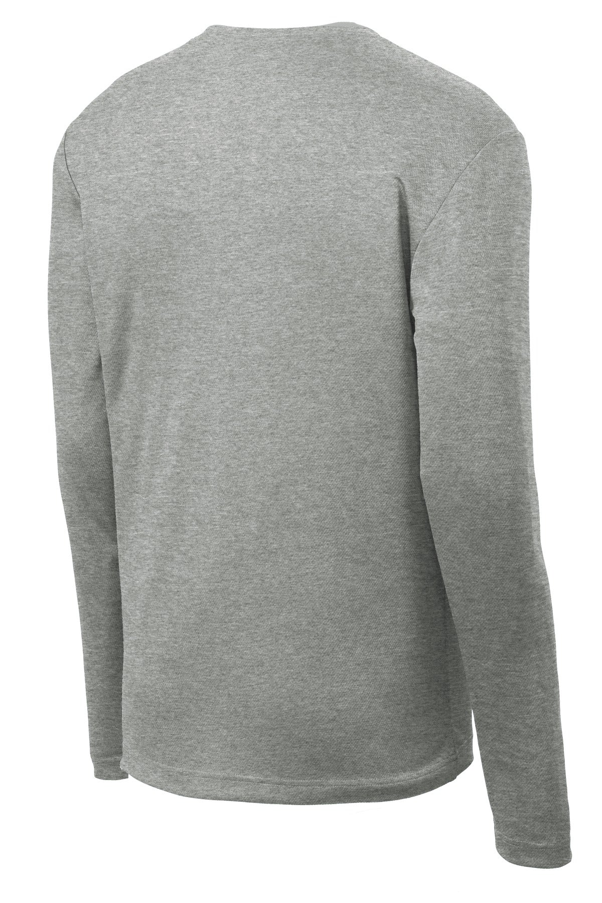 Unisex PosiCharge RacerMesh Long Sleeve Tee - Gray Heather
