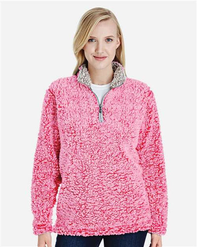 J. America 8451 Fire Coral Heather — on model front