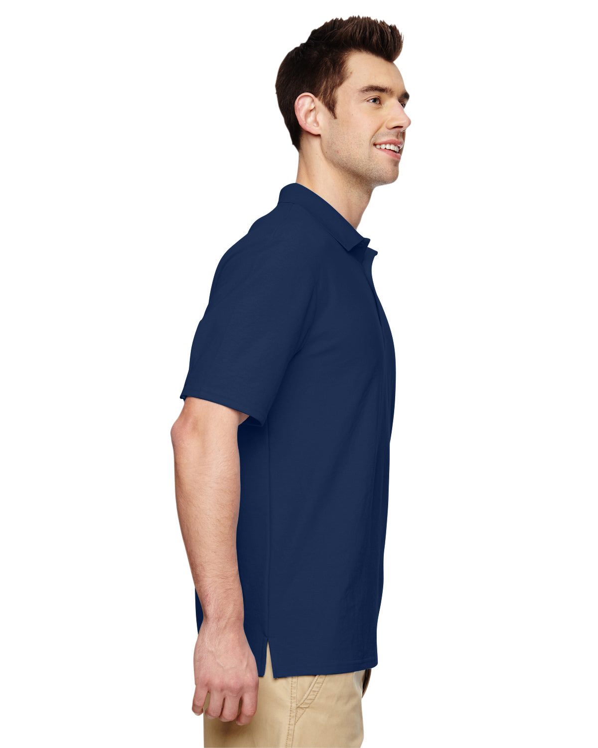 Unisex Double Piqué Polo - Navy