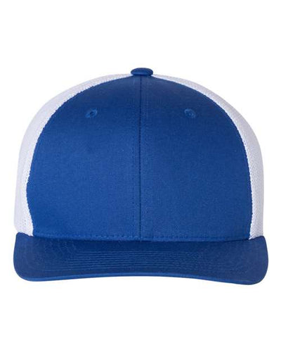 Flexfit 6511 Royal/ White — front