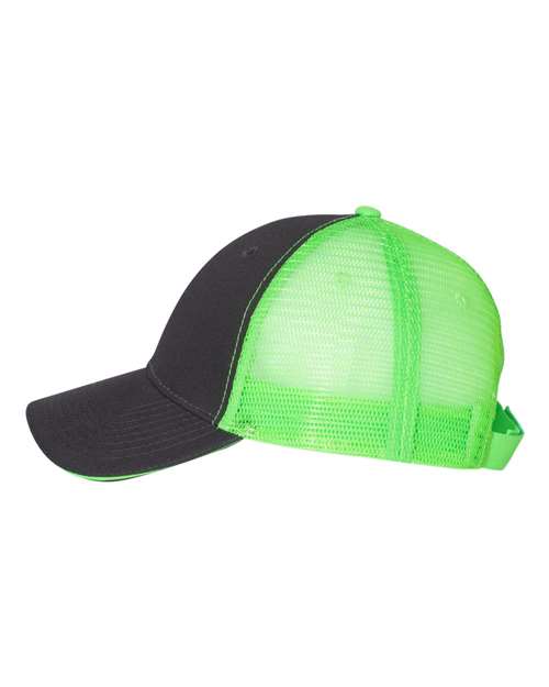 Valucap S102 Charcoal/ Neon Green — direct side
