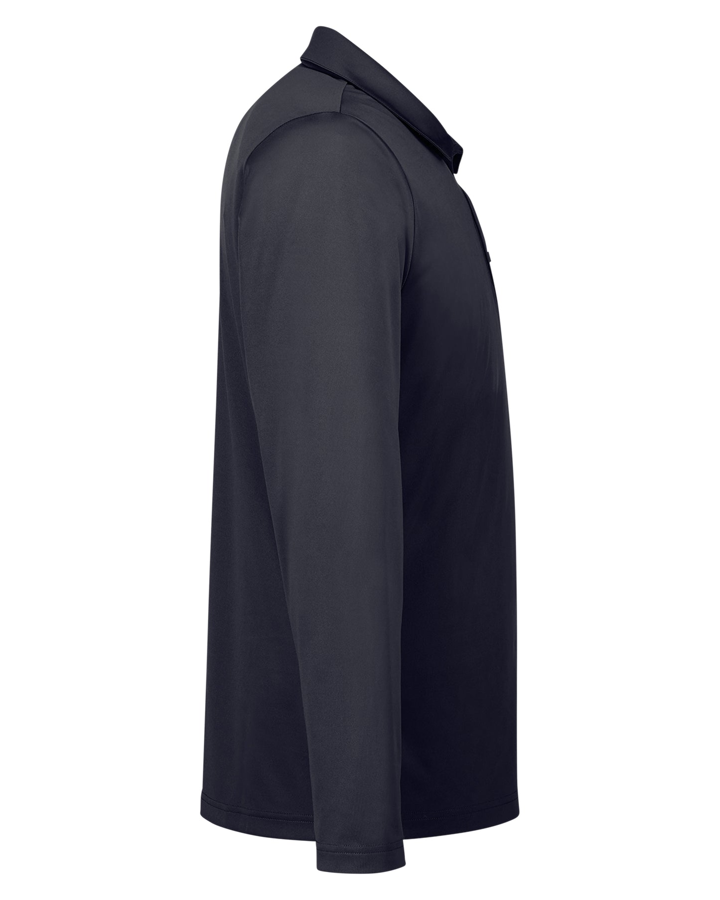Men's Zone Performance Long Sleeve Polo - Black