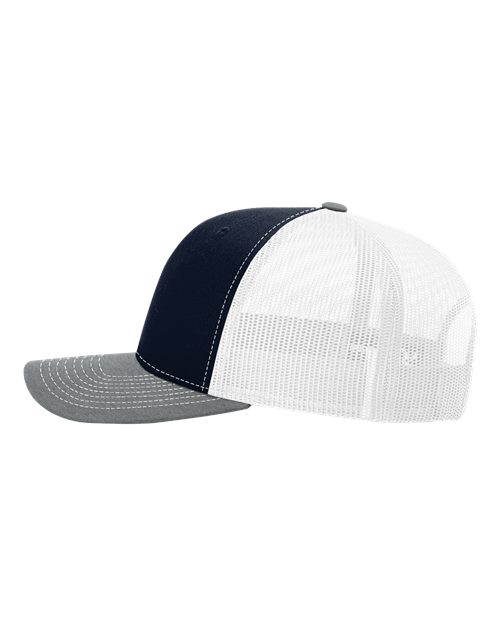 Richardson 112 Navy/ White/ Heather Grey — direct side