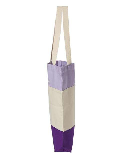 Q-Tees Q125900 Purple/ Natural/ Lavender — direct side