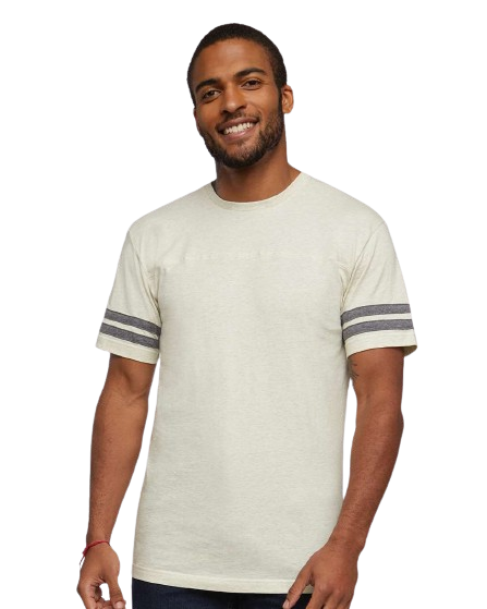 Men's Football T-Shirt - Natural Heather / Granite Heather