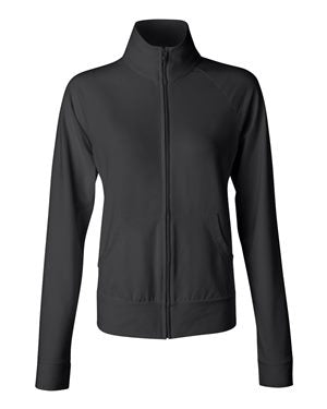 Women's Cotton Spandex Cadet Jacket - Black