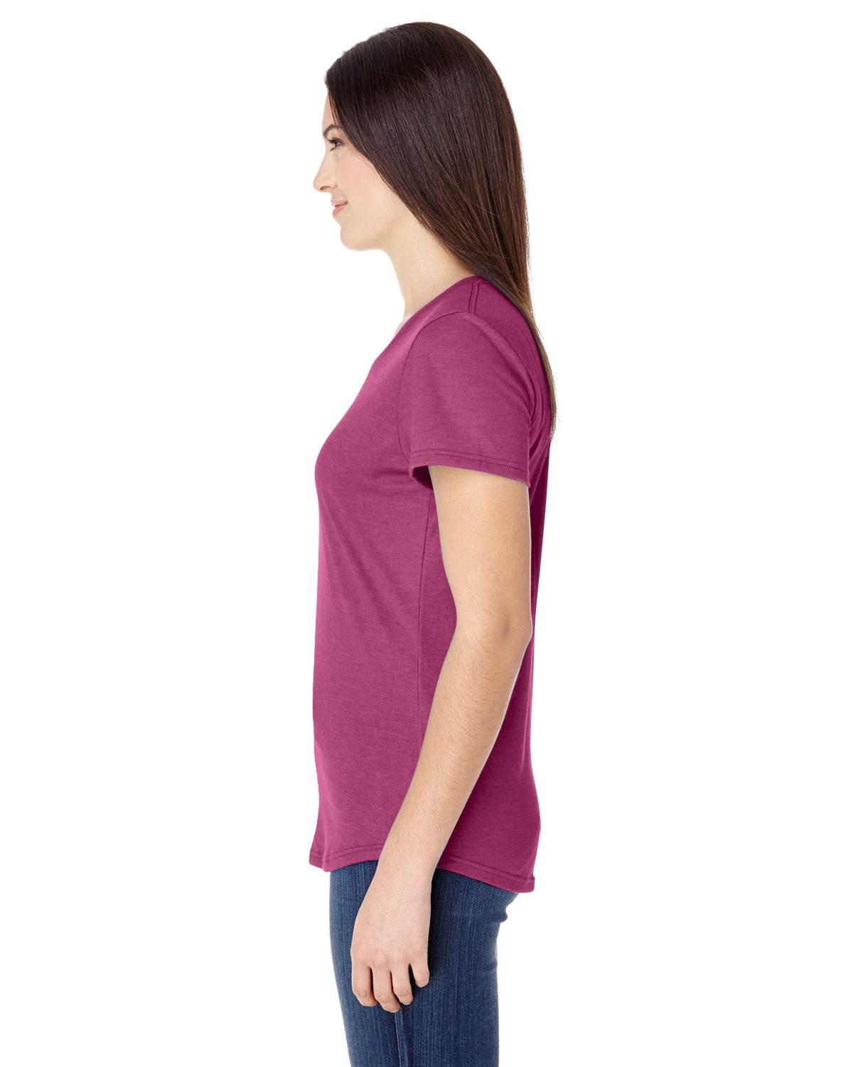 Women's Triblend T-Shirt - Heather Raspberry