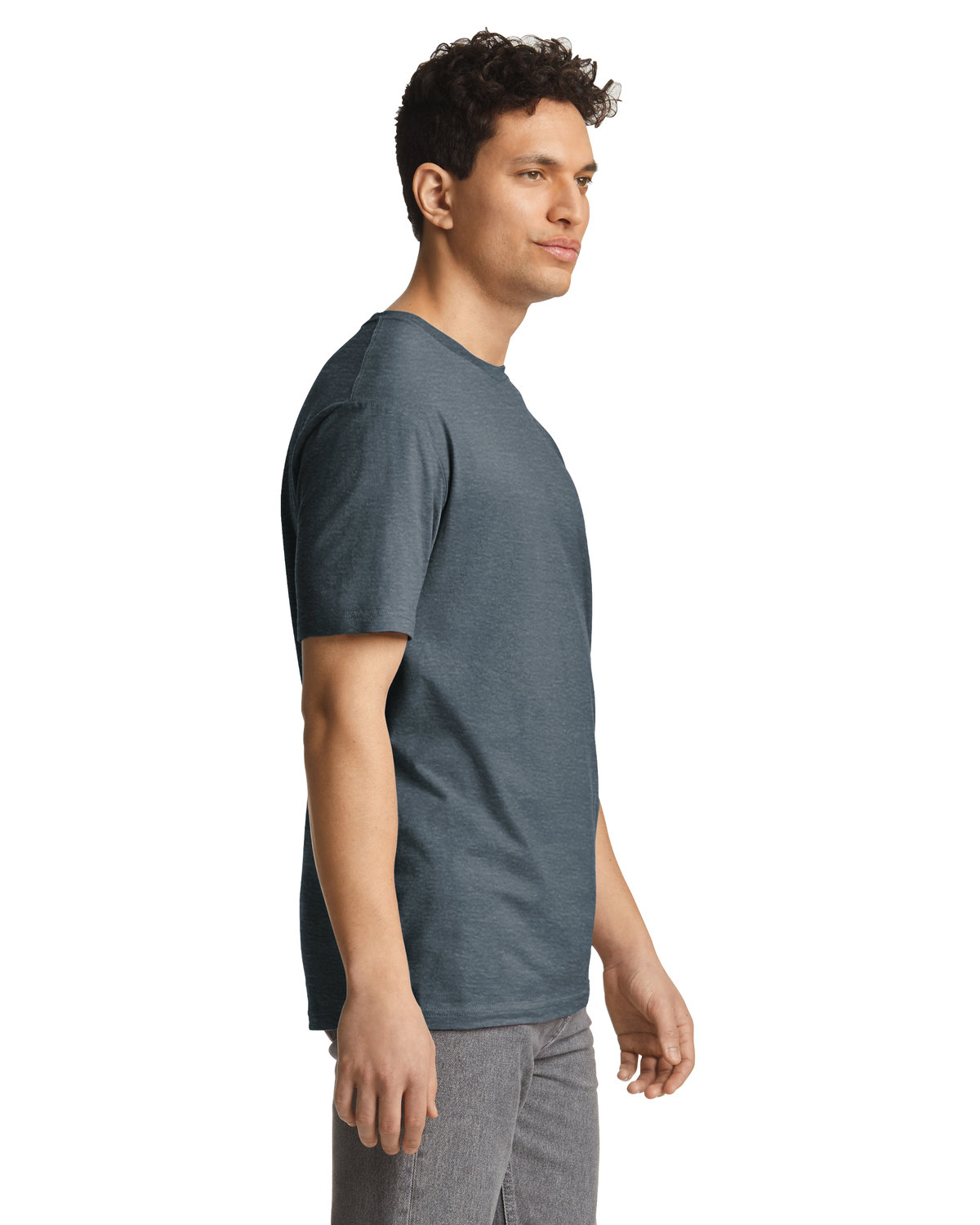 Light Cotton T-Shirt - Heather Navy