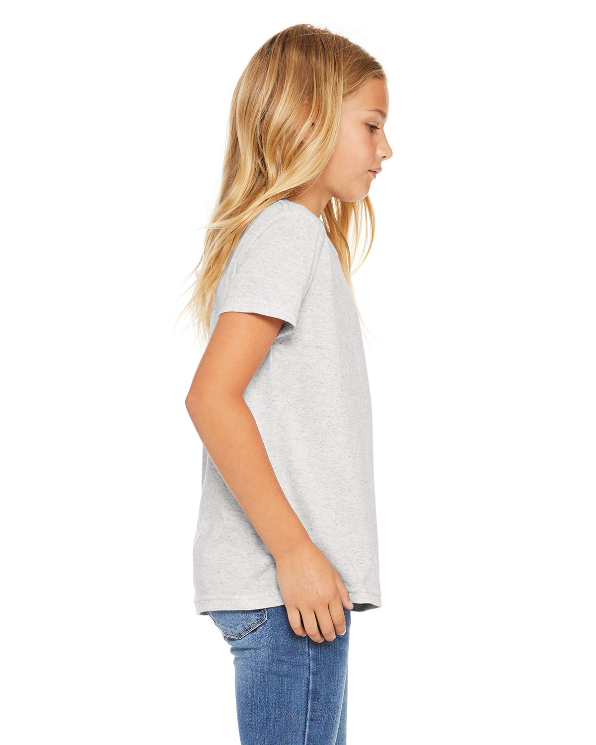 Youth Triblend Short-Sleeve T-Shirt - White Fleck Triblend