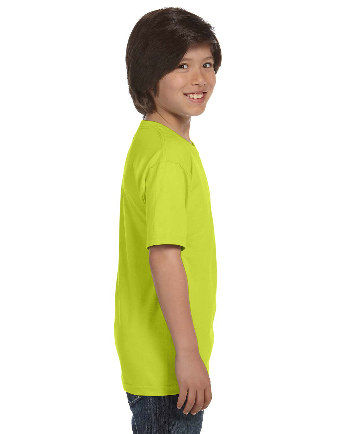 Youth 50/50 T-Shirt - Safety Green