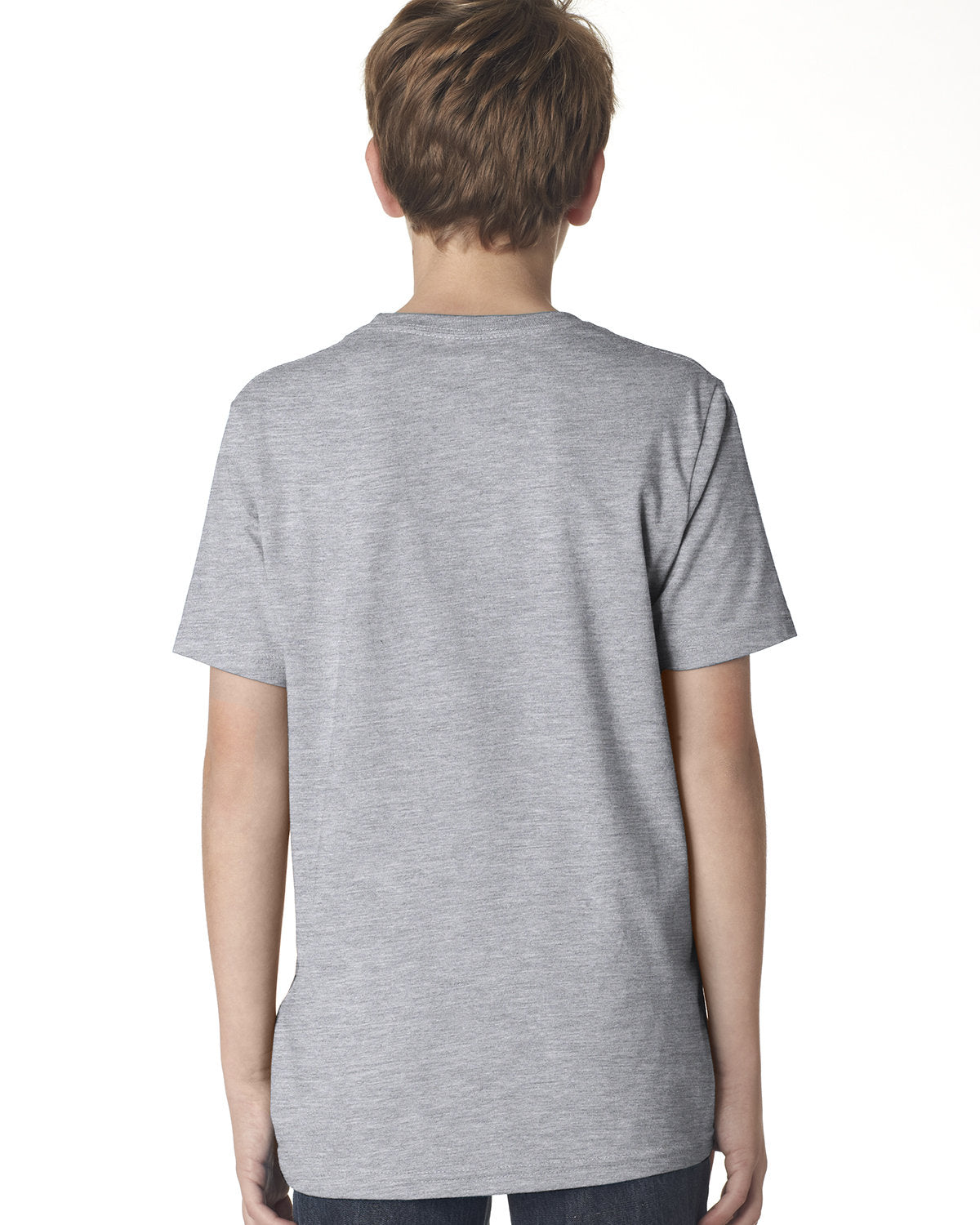 Youth Cotton Crew - Heather Gray