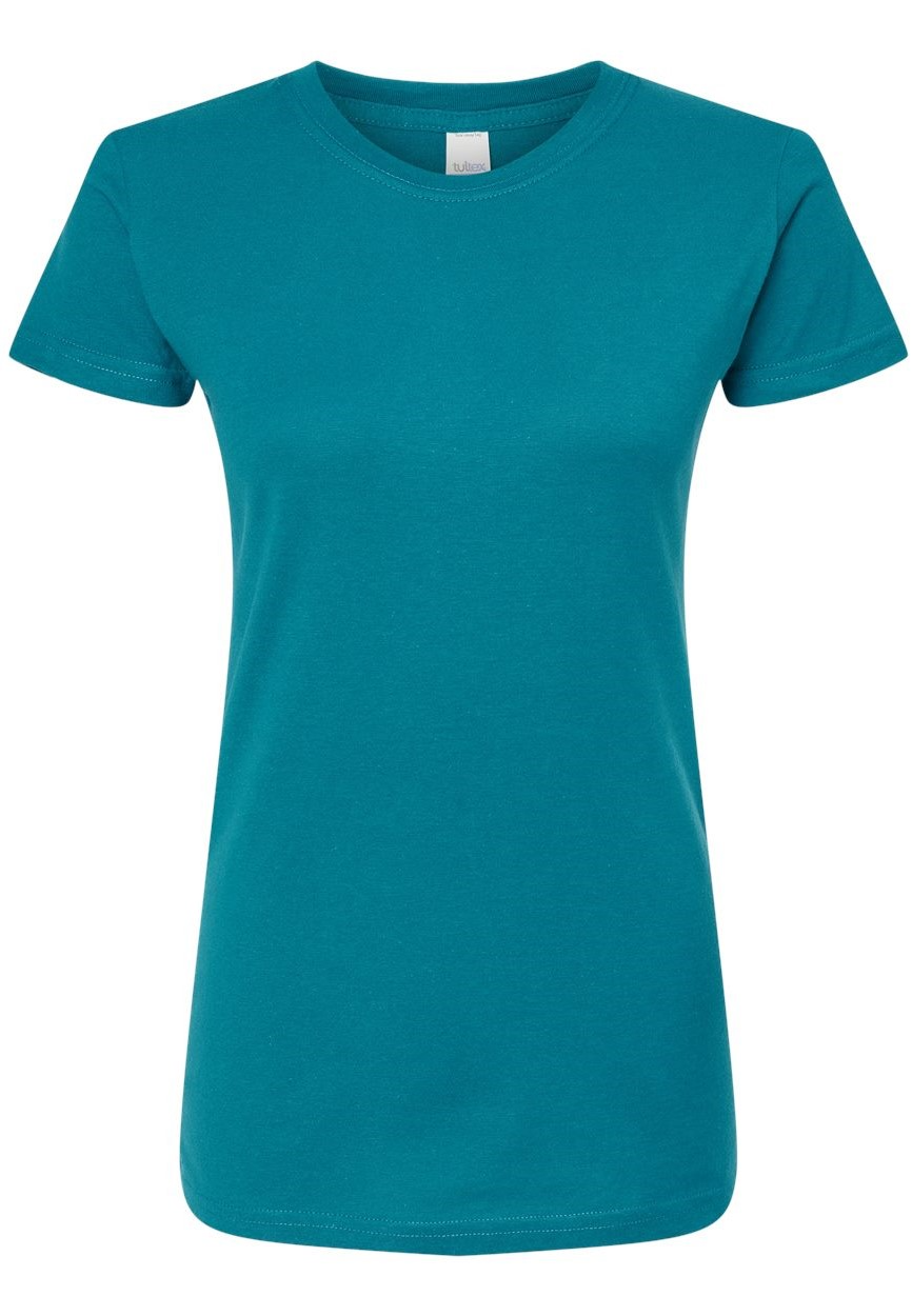 Women's Slim Fit Fine Jersey Tee - Teal