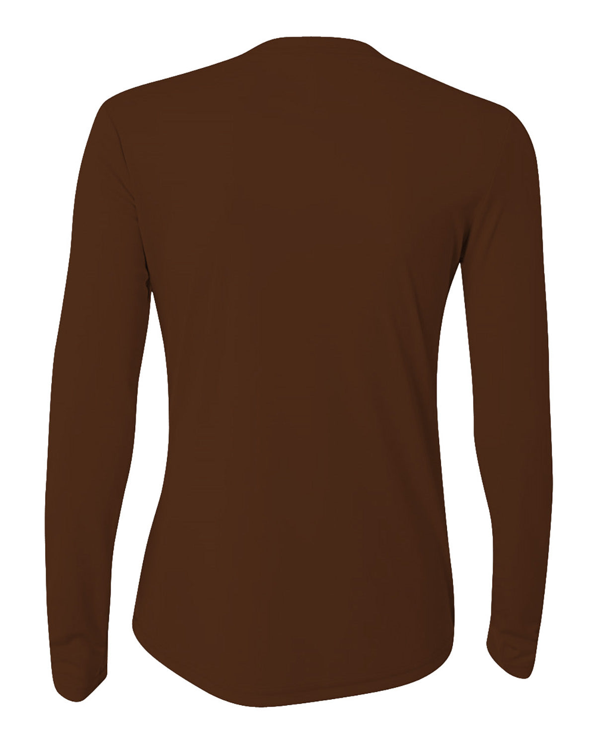 Women's Long Sleeve Cooling Performance Crew Shirt - Brown