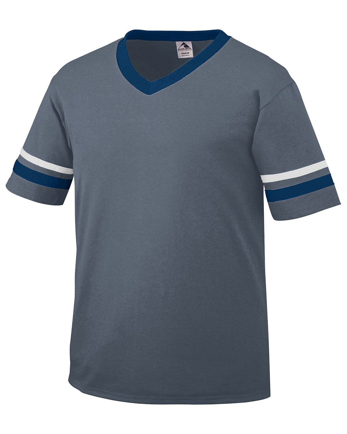 Unisex Sleeve Stripe Jersey - Graphite / Navy / White