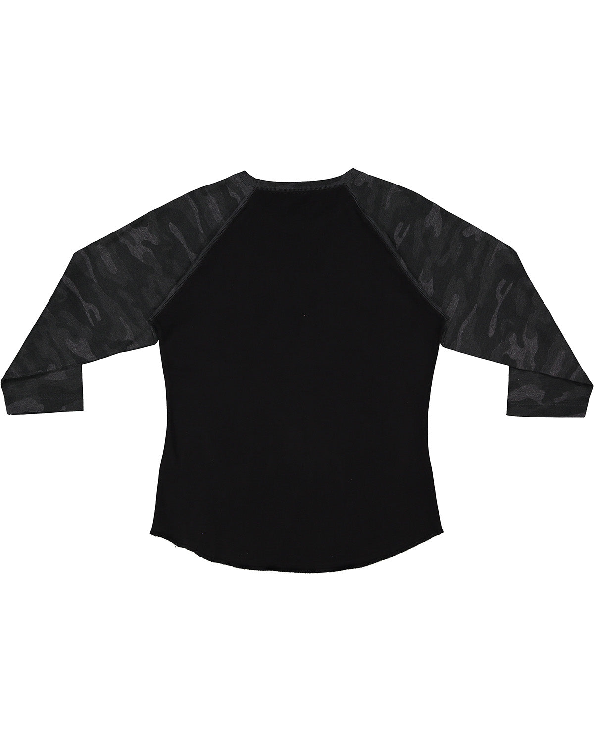 Women's Baseball T-Shirt - Black / Storm Camo