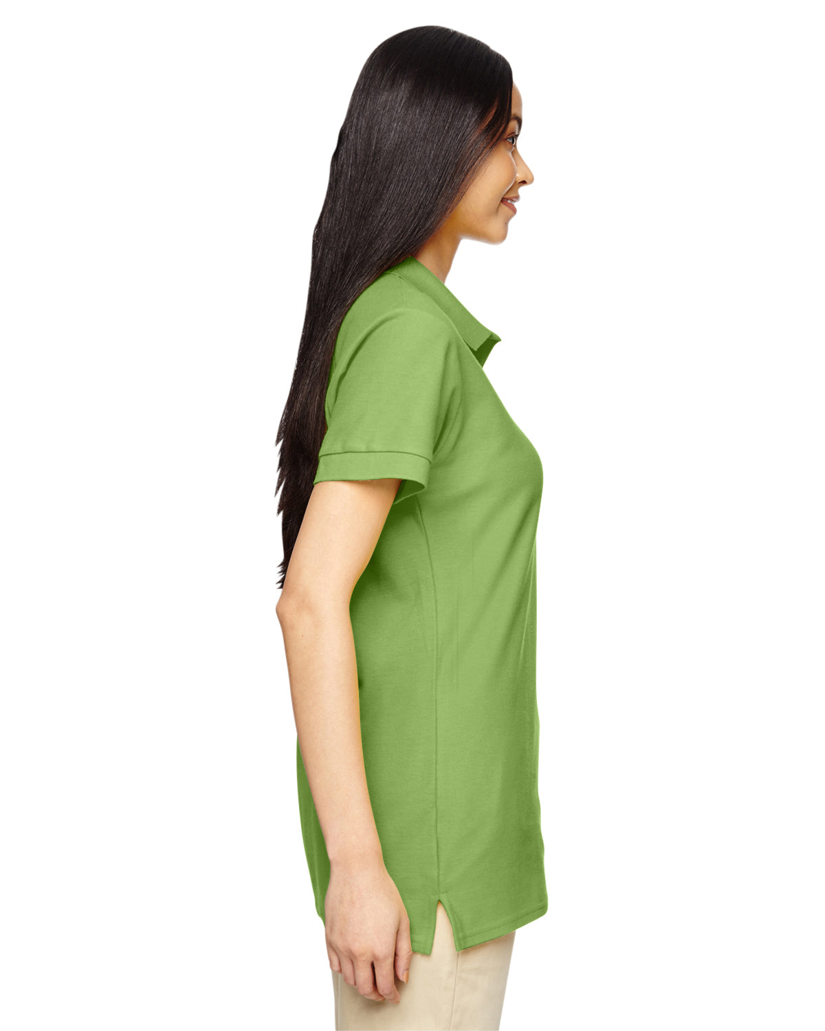Women's Premium Cotton® Women's Double Piqué Polo - Kiwi