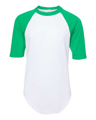 Augusta Sportswear 4421 White/ Kelly — front