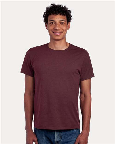 JERZEES 560MR Maroon Heather — on model front