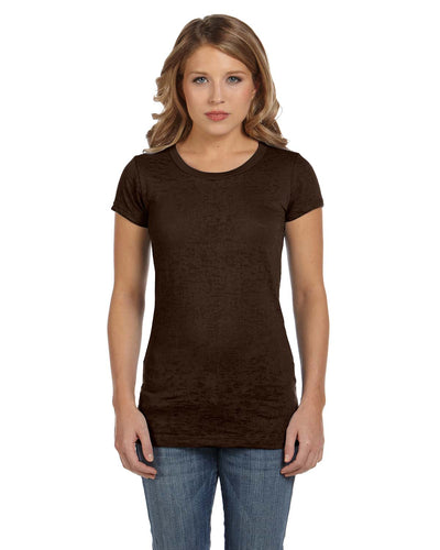 Women's Burnout Tee - Chocolate