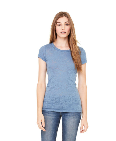 Women's Burnout Tee - Steel Blue