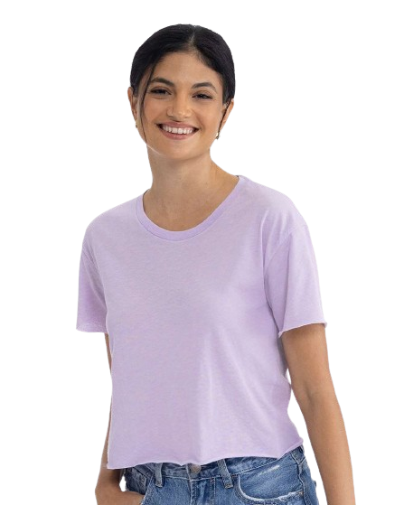 Women's Festival Cali Crop T-Shirt - Lavender