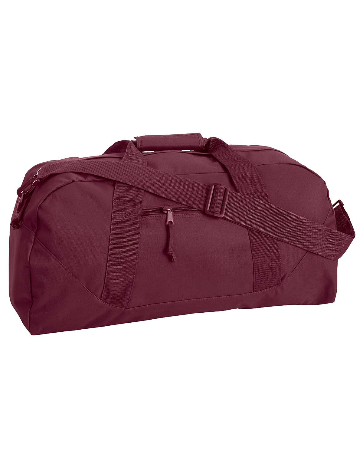 Large Square Duffel - Maroon