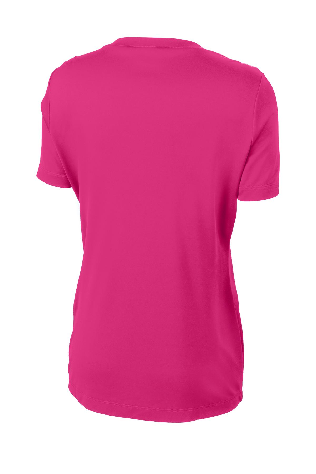 Women's PosiCharge Competitor V-Neck Tee - Pink Raspberry