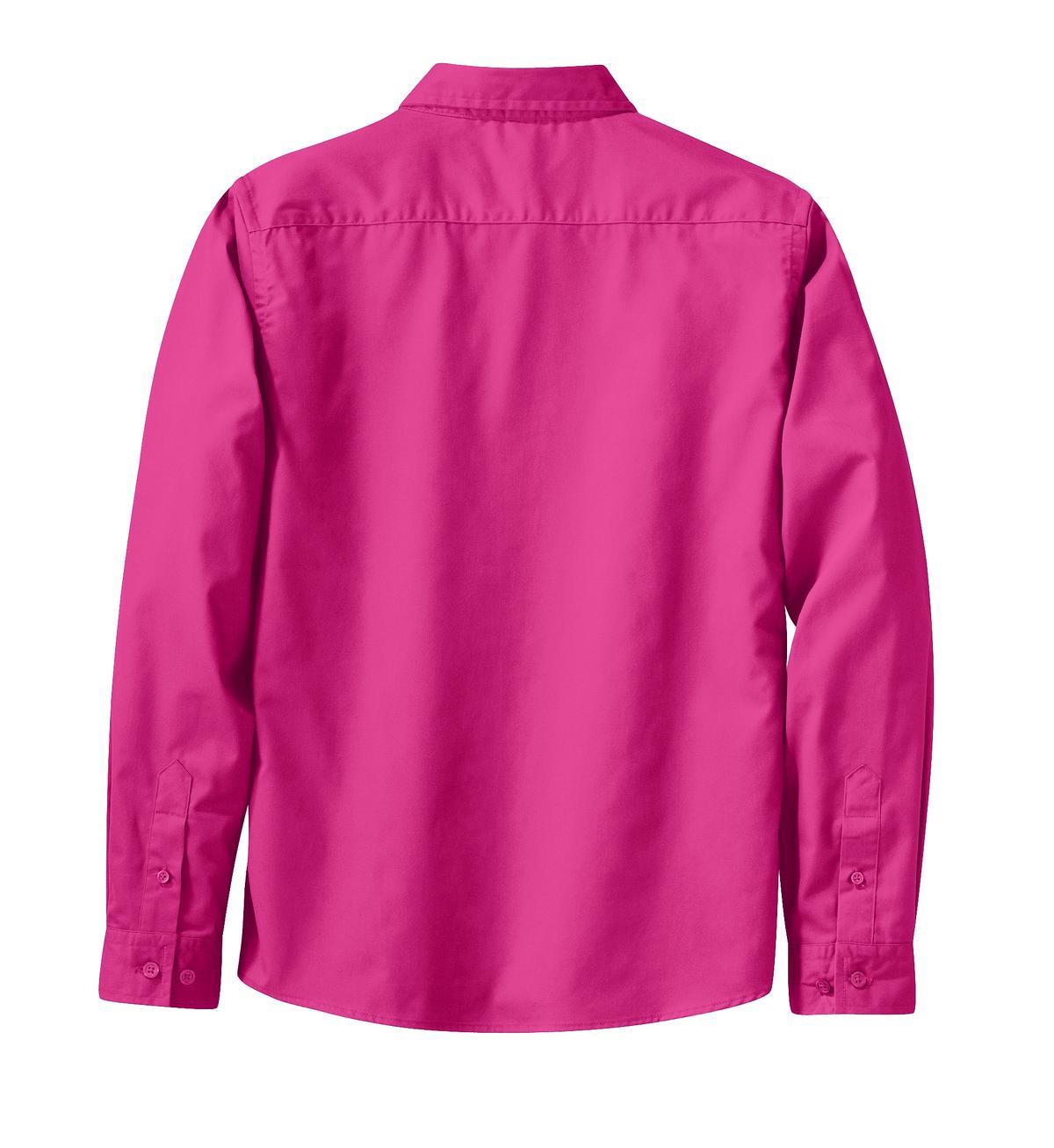 Women's Long Sleeve Easy Care Shirt - Tropical Pink