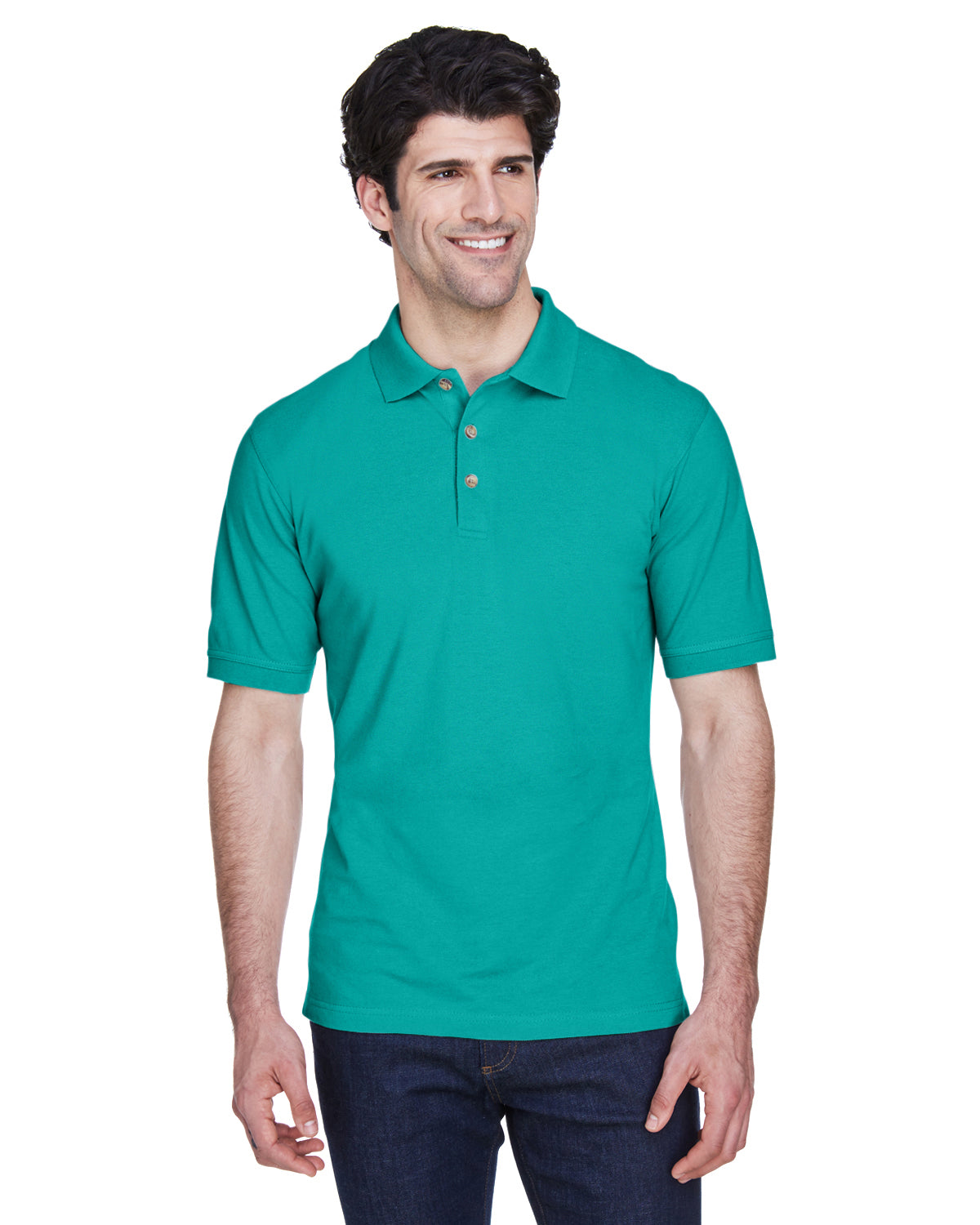 Men's Classic Piqu�� Polo - Jade