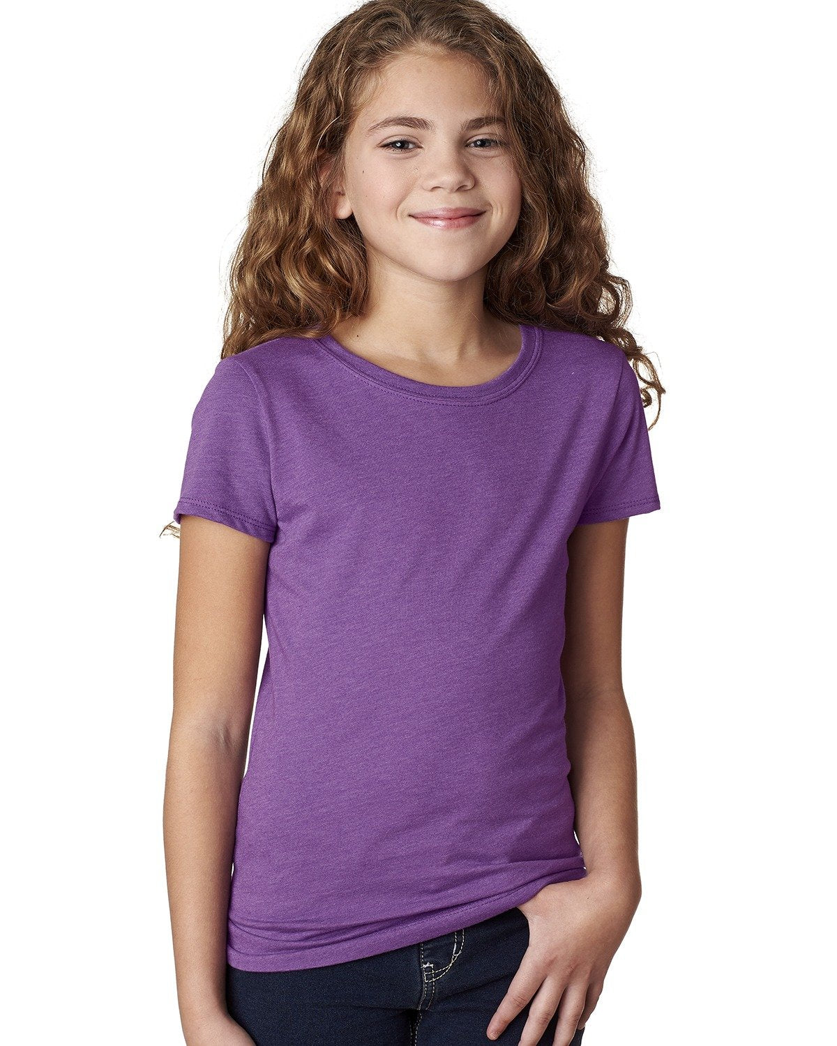 Girl's Youth Princess CVC T-Shirt - Purple Berry