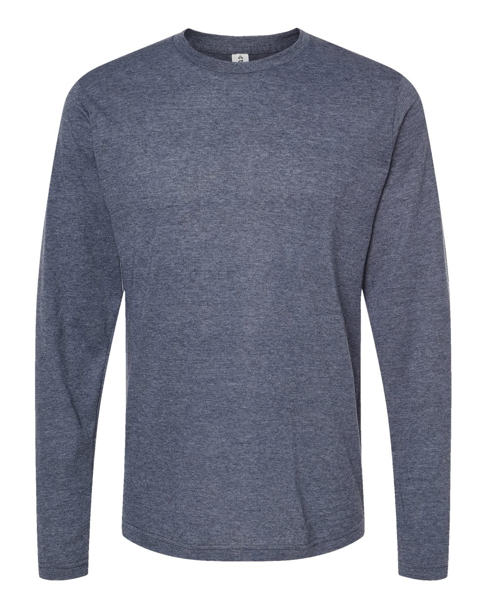 Unisex Poly-Rich Long Sleeve Tee - Heather Navy