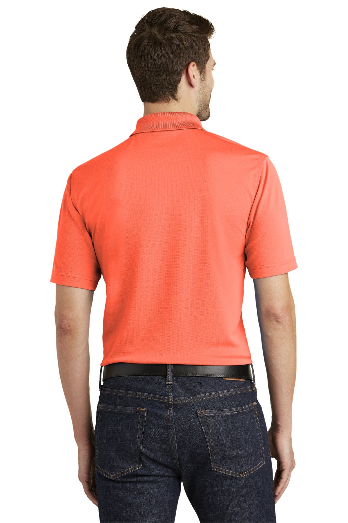 Unisex Dry Zone UV Micro-Mesh Polo - Coral Splash