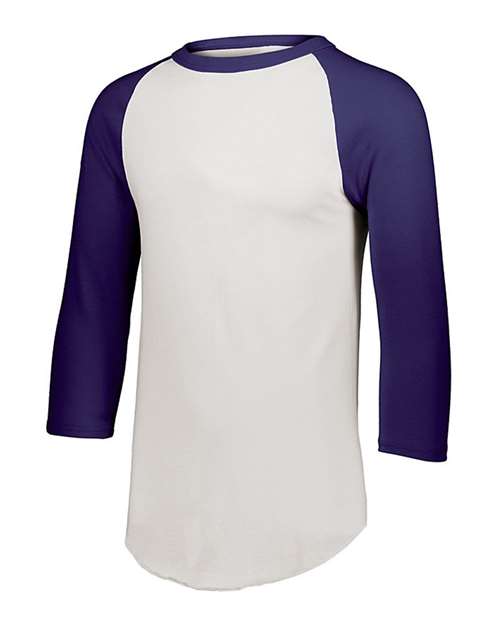 Augusta Sportswear 4421 White/ Purple — front